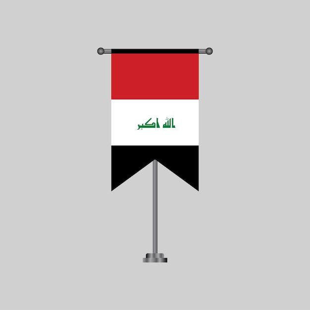 Illustratie van Irak vlag Template