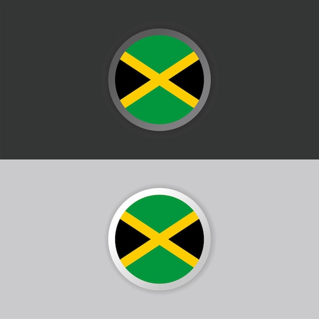 Vector illustratie van jamaica vlag template
