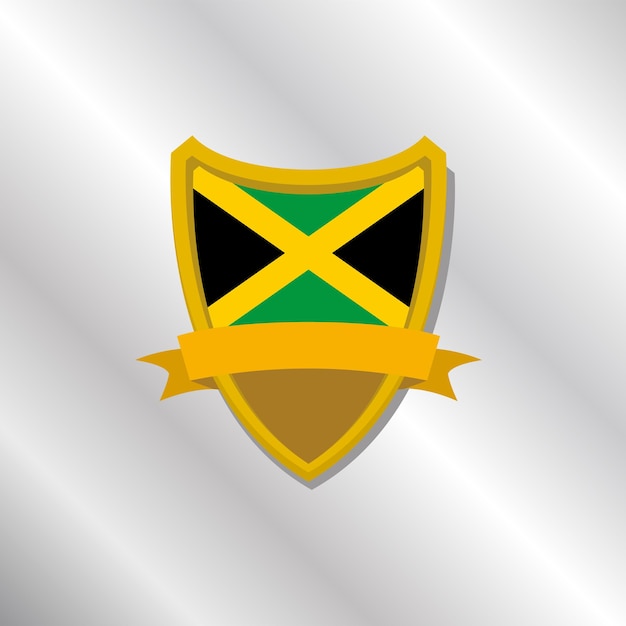 Illustratie van Jamaica vlag Template