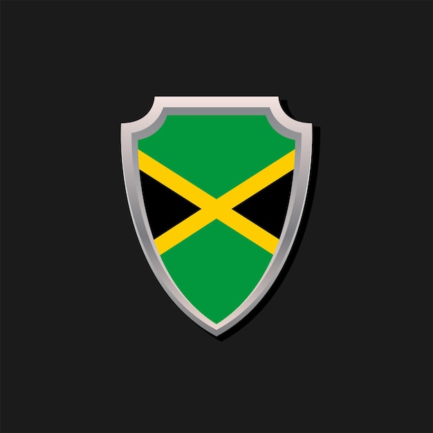 Illustratie van Jamaica vlag Template