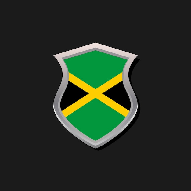 Illustratie van Jamaica vlag Template