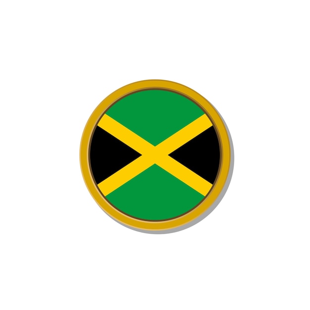 Illustratie van Jamaica vlag Template