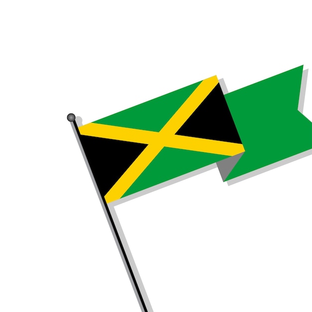 Illustratie van Jamaica vlag Template