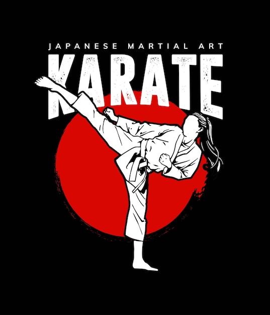 Illustratie van karate