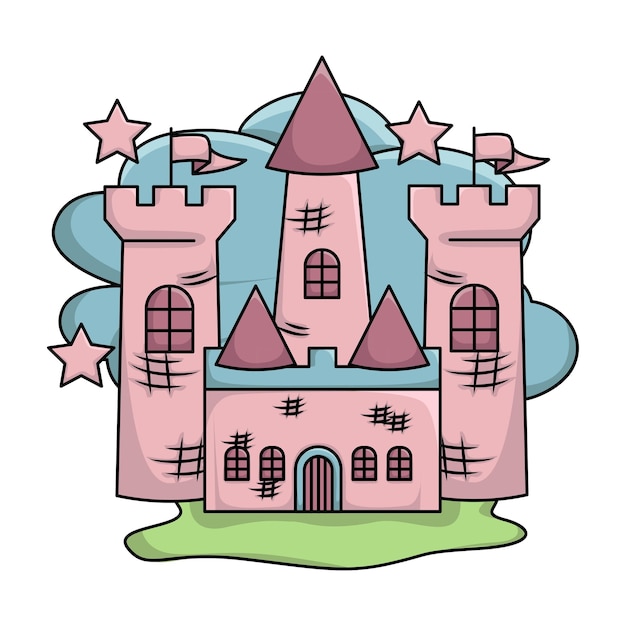 Vector illustratie van kasteel