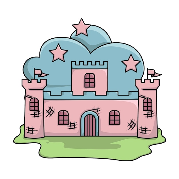 Vector illustratie van kasteel