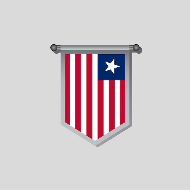 Illustratie van liberia vlag template