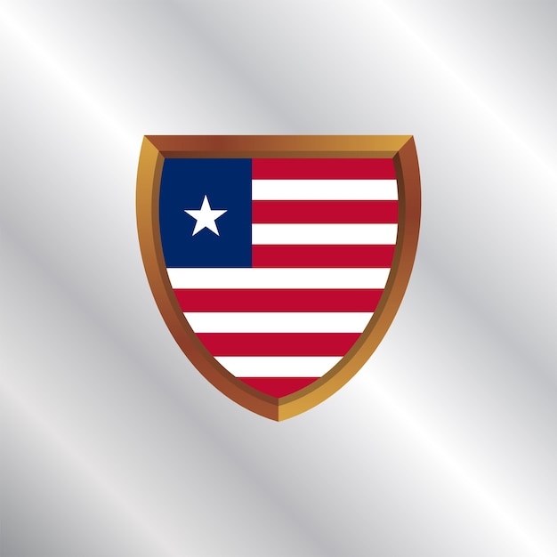 Illustratie van liberia vlag template