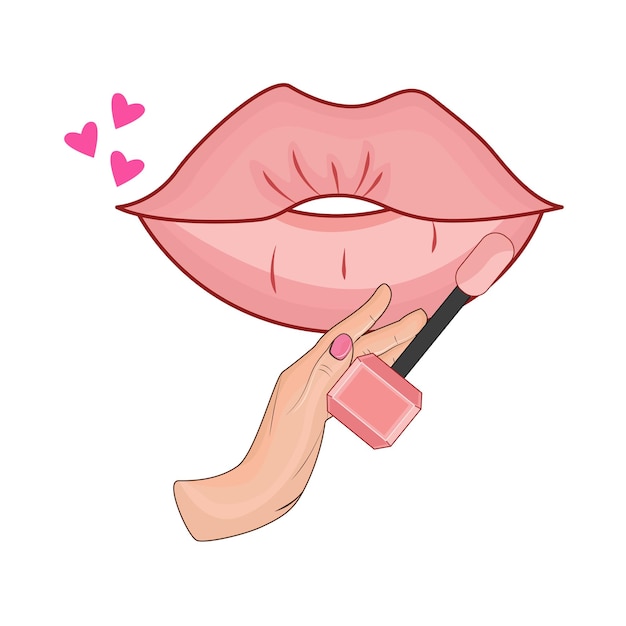 Vector illustratie van lippenstift