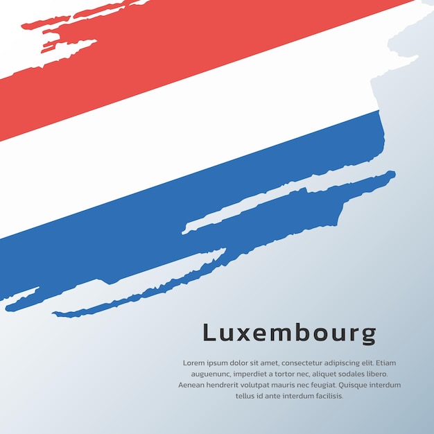 Illustratie van luxemburgse vlag template