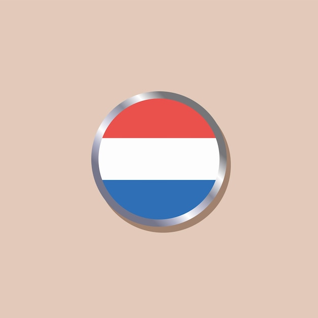 Illustratie van Luxemburgse vlag Template