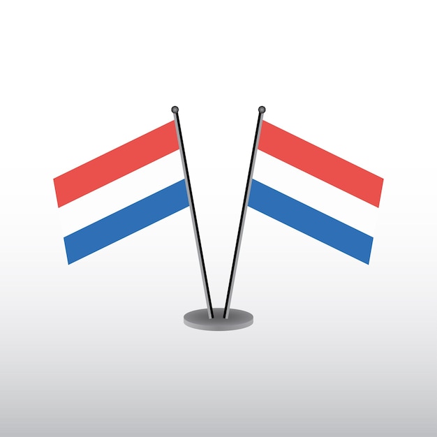 Vector illustratie van luxemburgse vlag template