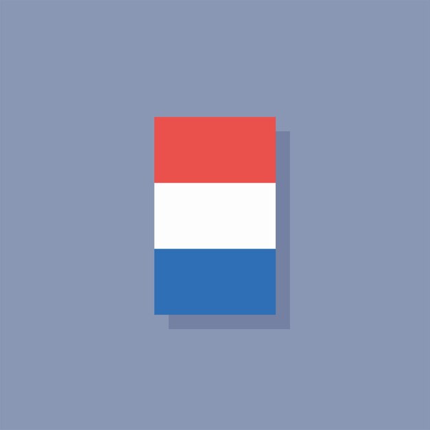 Illustratie van Luxemburgse vlag Template