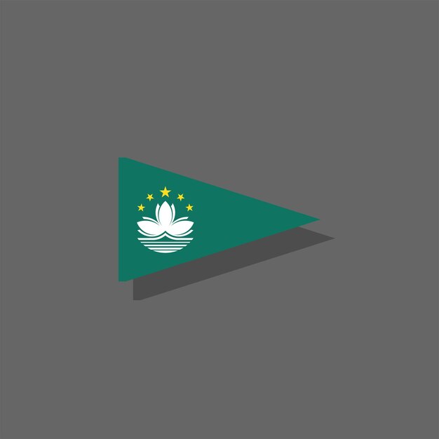 Illustratie van Macau vlag Template