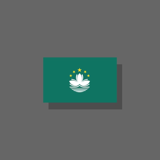 Illustratie van Macau vlag Template