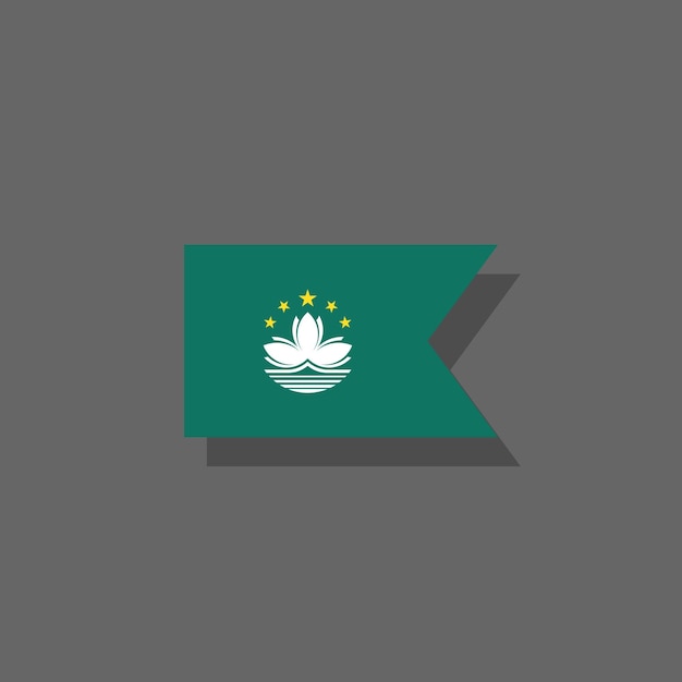 Illustratie van Macau vlag Template