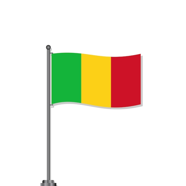 Vector illustratie van mali vlag template