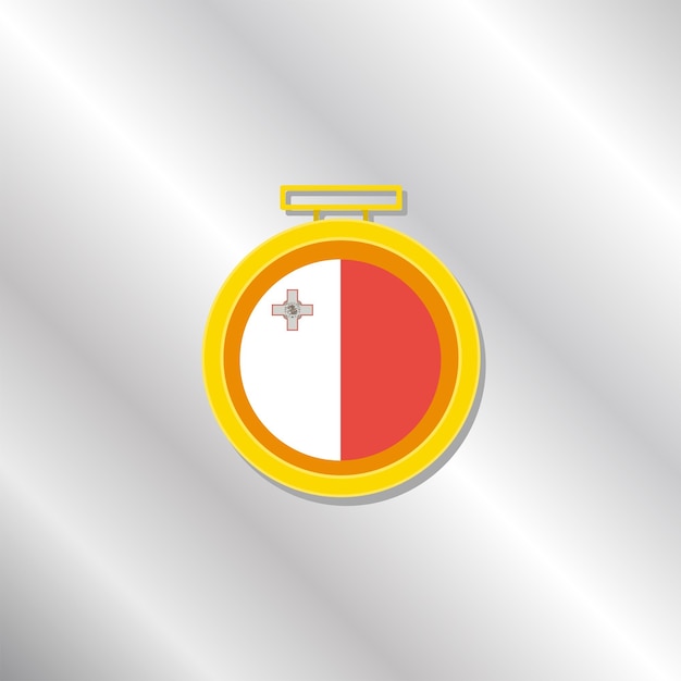 Illustratie van Malta vlag Template