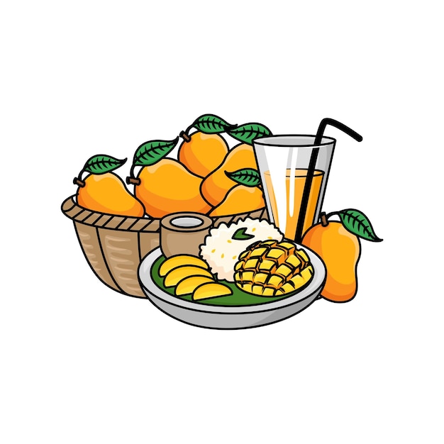 Vector illustratie van mango