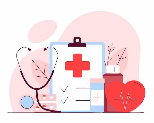 Illustratie van medische gezondheidszorg