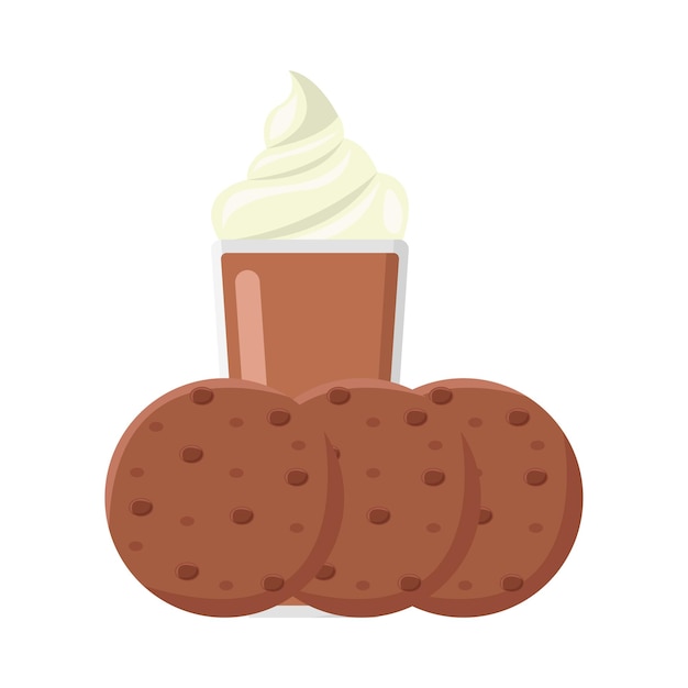 Vector illustratie van milkshake