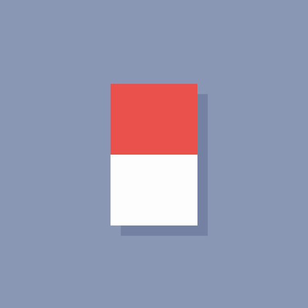 Illustratie van Monaco vlag Template