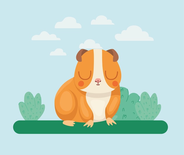 Illustratie van mooie hamster hamster