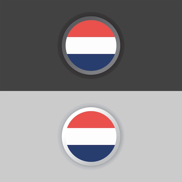 Illustratie van Nederlandse vlag Template