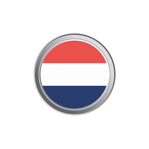 Illustratie van Nederlandse vlag Template