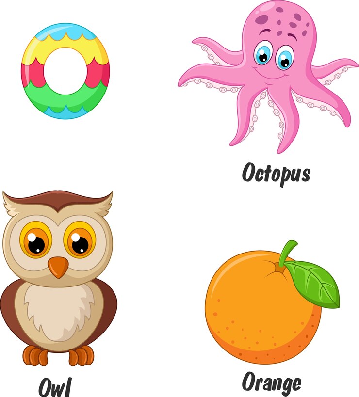 Vector illustratie van o-alfabet