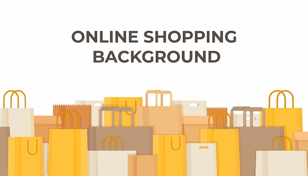 illustratie van online winkelen en kopen. Verkopen en ondernemen.