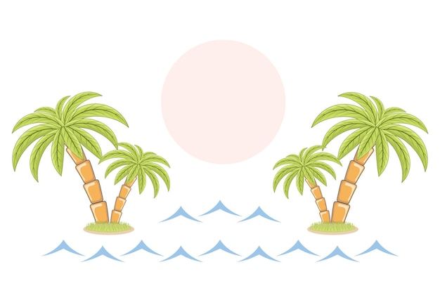 Vector illustratie van palmbomen