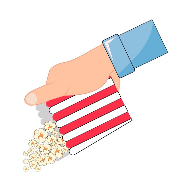 Vector illustratie van popcorn