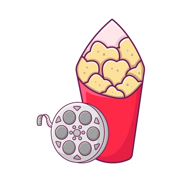 Vector illustratie van popcorn