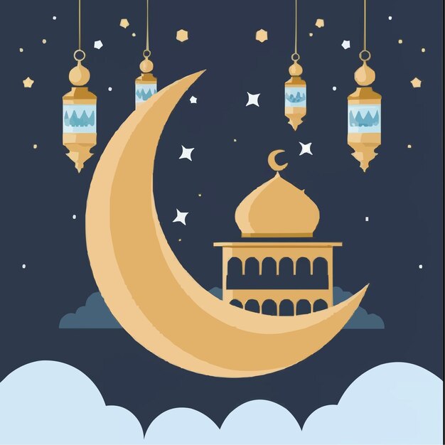 Vector illustratie van ramadan mubarak