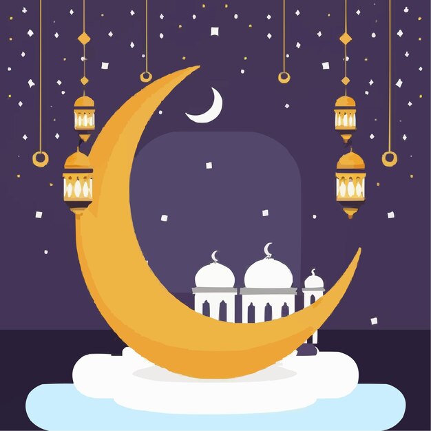 Vector illustratie van ramadan mubarak