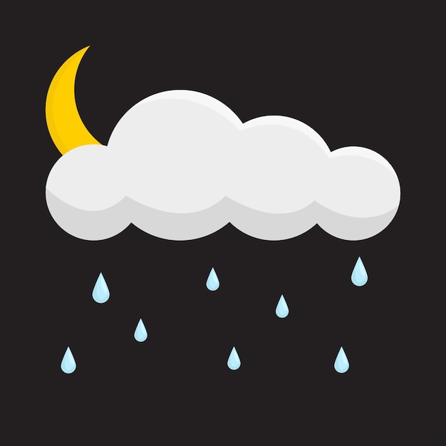 Vector illustratie van regen