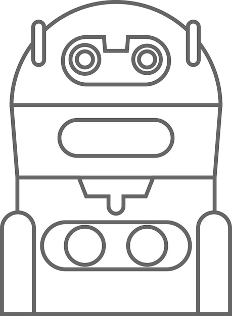 Illustratie van robotpictogram