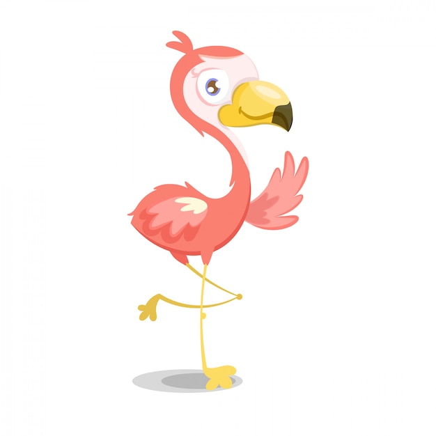 Illustratie van roze flamingo