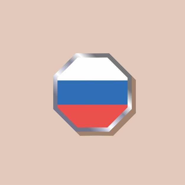 Illustratie van rusland vlag template