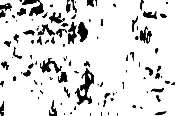 Vector illustratie van ruwe of grunge zwarte textuur op wit voor achtergrond of commercieel gebruik