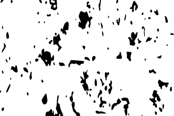 Vector illustratie van ruwe of grunge zwarte textuur op wit voor achtergrond of commercieel gebruik