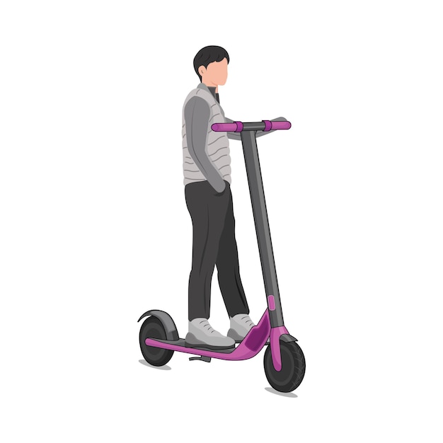 illustratie van scooter