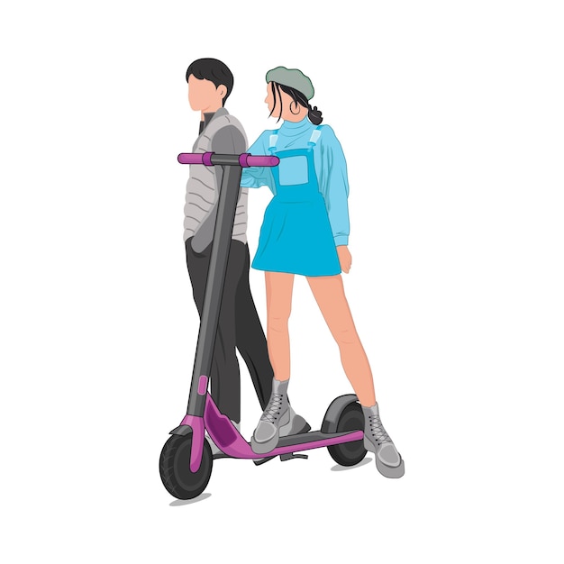 illustratie van scooter