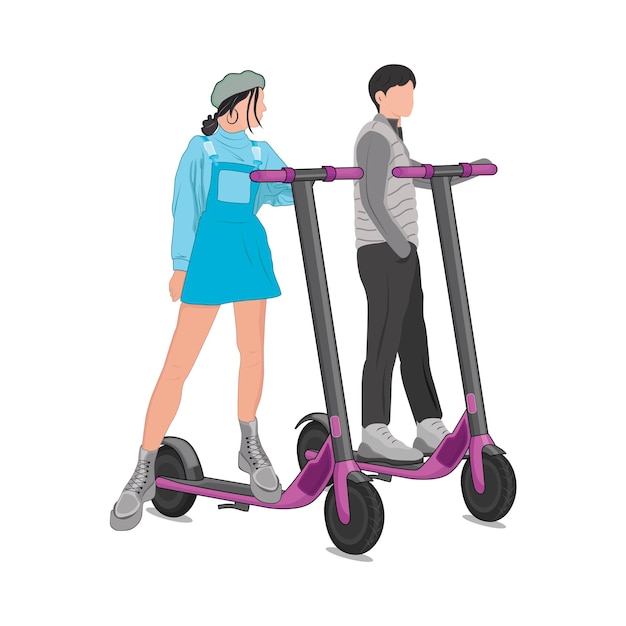 illustratie van scooter