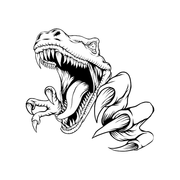 Vector illustratie van t-rex