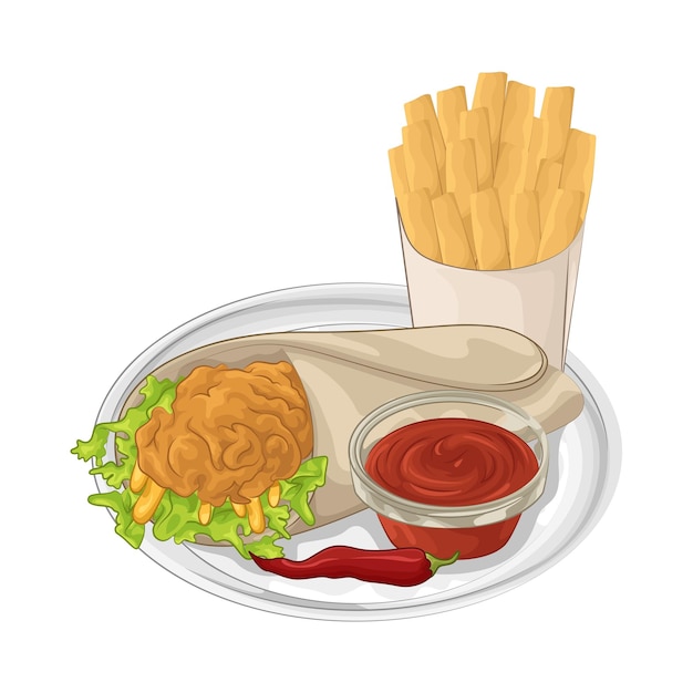 Illustratie van taco's