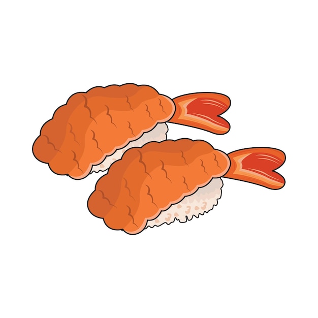 Vector illustratie van tempura