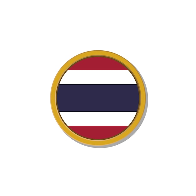 Vector illustratie van thailand vlag template