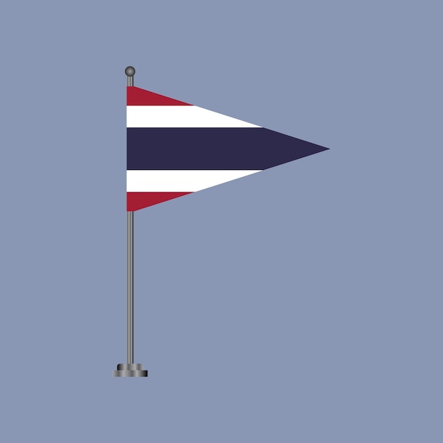 Illustratie van Thailand vlag Template